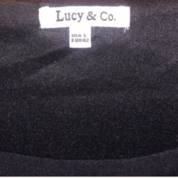 🦋LUCY & CO.🦋 BLUE AND BLACK STRIPED DRESS🦋 - Picture 3 of 8